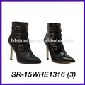 sexy boot ankle boot rivet leather women boot